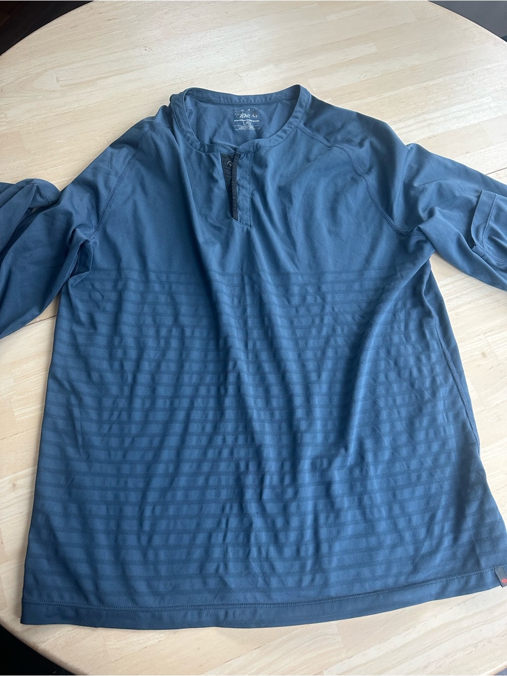 Mountain Hardwear Men's Slate Blue Long-Sleeve Henley